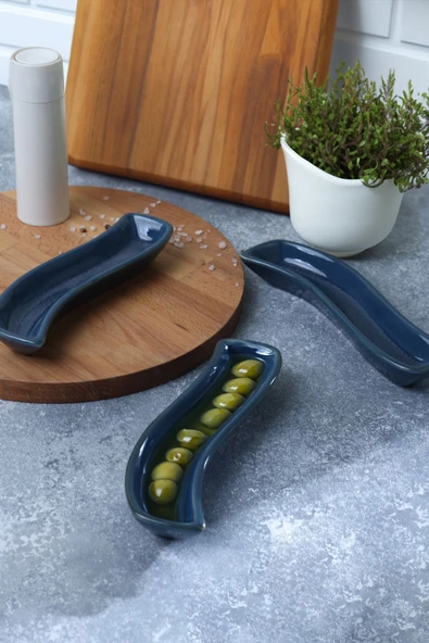 Keramika Safir Ivory Zeytinlik 18 Cm 3 Adet