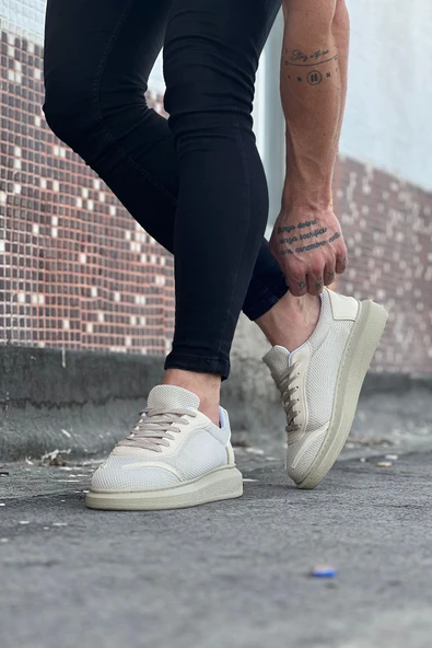Bej Triko Erkek Casual Ayakkabı - 3
