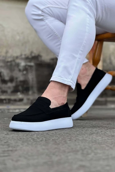 Siyah Süet Erkek Casual Ayakkabı - 2