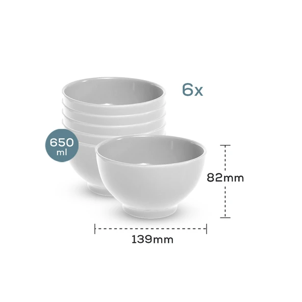 Keramika Mat Siyah Rodos Çorba Kasesi 14 Cm 6 Adet - 2