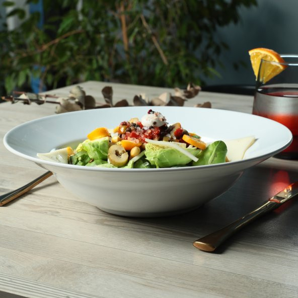 Keramika Beyaz Delta Makarna Tabağı 26 Cm - 2