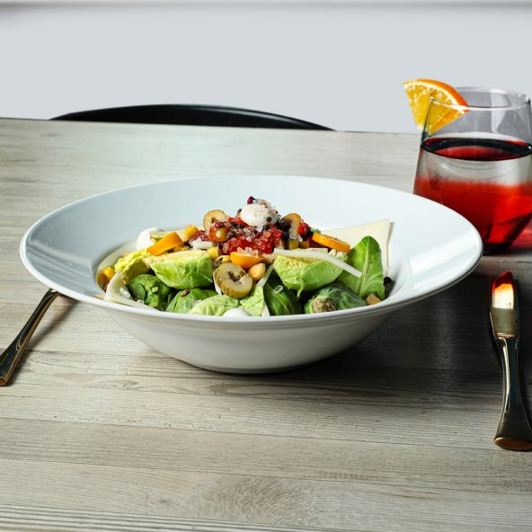 Keramika Beyaz Delta Makarna Tabağı 26 Cm - 3