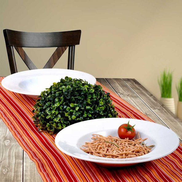 Keramika Beyaz Delta Makarna Tabağı 26 Cm - 4