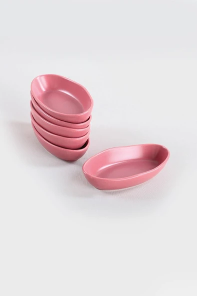 Keramika Mat Gül Kurusu Deniz Çerezlik/Sosluk 14 Cm 6 Adet - 2