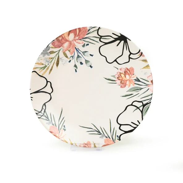Keramika Keraart Rossy Servis Tabağı 26 Cm 6 Adet - 19185 - 5
