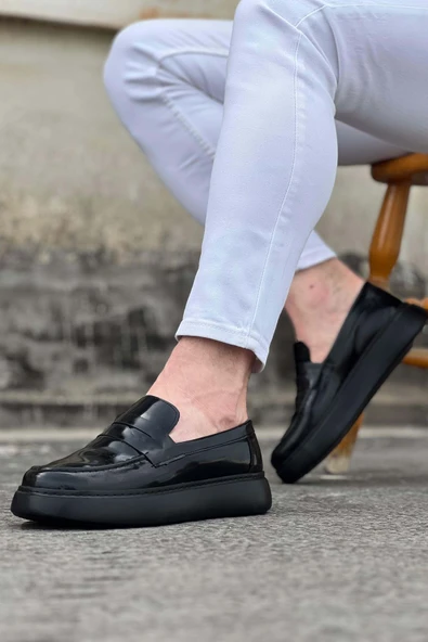 Kömür Rugan Erkek Casual Ayakkabı - 2