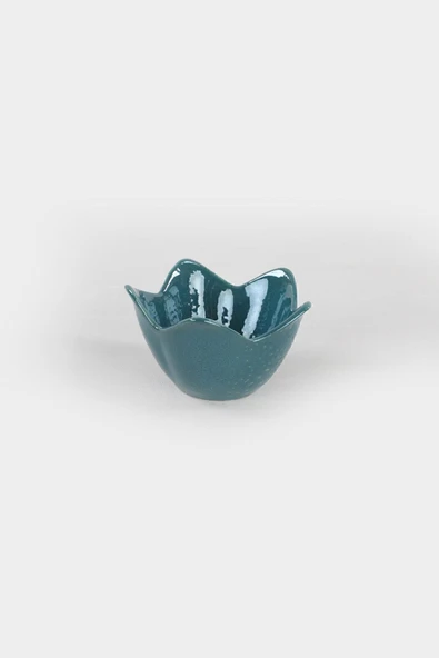 Keramika Luster Yeşil Zambak Çerezlik 12 Cm 6 Adet - 3