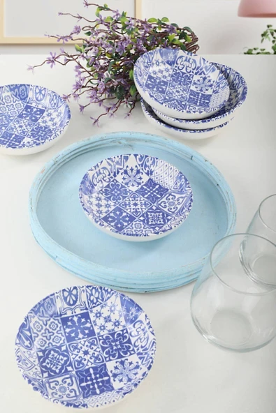 Keramika Keraart Blue Halka Çerezlik/Sosluk 13 Cm 6 Adet - 17926 ürün görseli 1