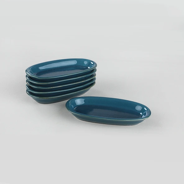 Keramika Safir Hitit Kayık Tabak 6 Adet 16 Cm - 2