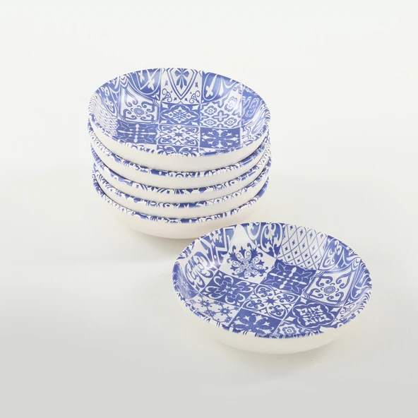Keramika Keraart Blue Halka Çerezlik/Sosluk 13 Cm 6 Adet - 17926 - 2