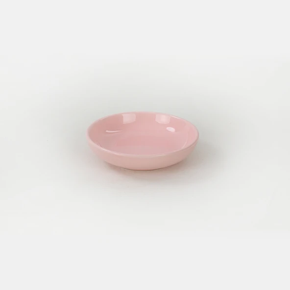 Keramika Açık Pembe Halka Çerezlik/Sosluk 13 Cm 6 Adet - 2