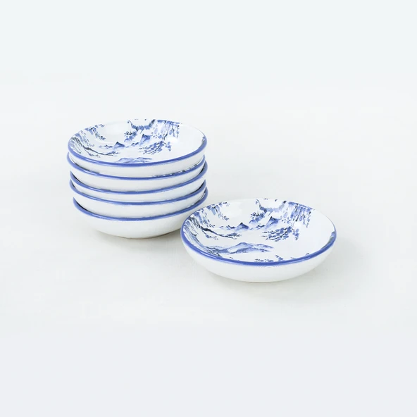 Keramika Keraart Blue Mountains Halka Çerezlik/Sosluk 13 Cm 6 Adet - 19990/19991 - 2
