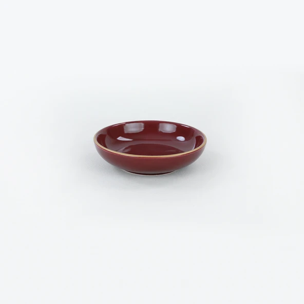 Keramika Mürdüm Halka Çerezlik/Sosluk 13 Cm 6 Adet - 3