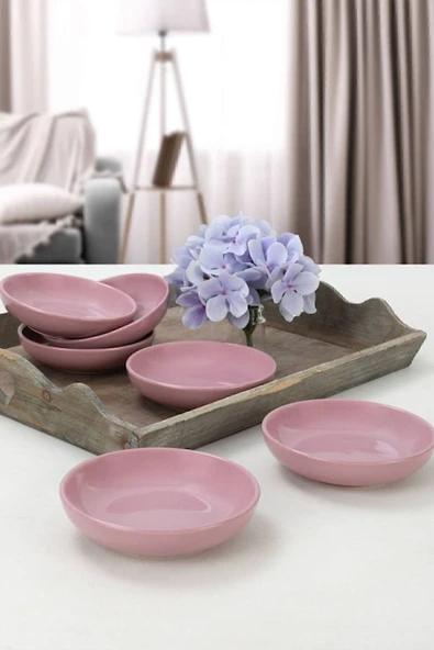 Keramika Violet Halka Çerezlik/Sosluk 13 Cm 6 Adet