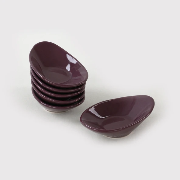 Keramika Mor Dalga Çerezlik/Sosluk 12 Cm 6 Adet - 2