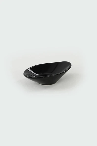 Keramika Siyah Dalga Çerezlik/Sosluk 12 Cm 6 Adet - 3