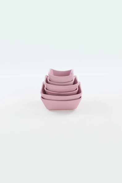 Keramika Violet Sandal Çerezlik/Sosluk 8/10/12 Cm 6 Adet - Resim 4