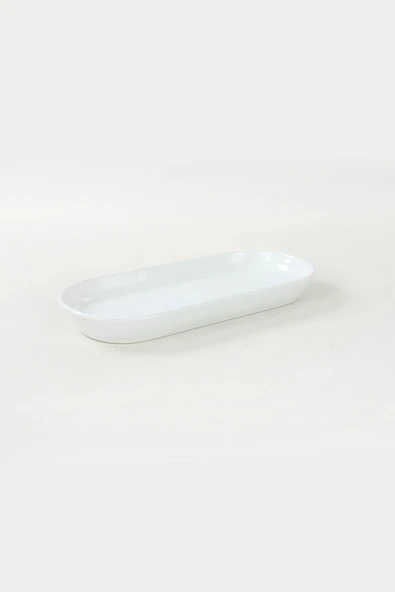 Keramika Beyaz Noyan Kayık Tabak 2 Adet 26 Cm - Resim 3