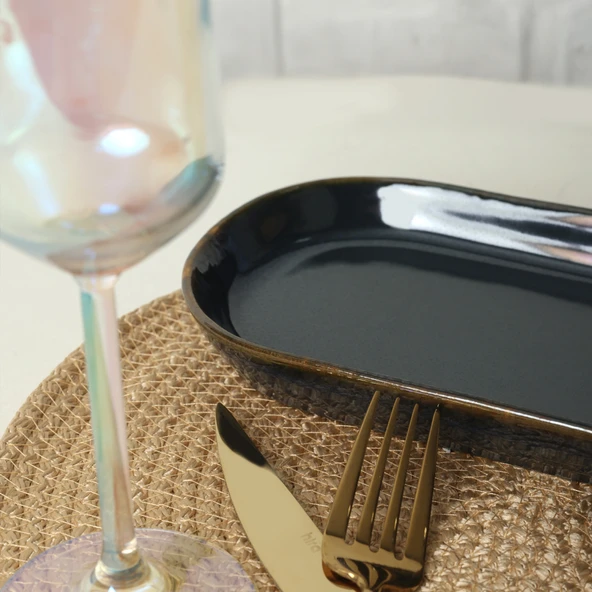 Keramika Zümrüt Noyan Kayık Tabak 2 Adet 26 Cm - 3