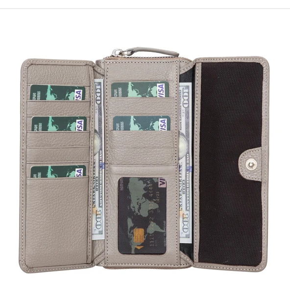 Tiago Deri Kadın Cüzdan FL06 Vizon