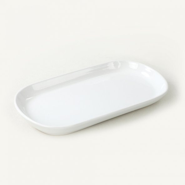 Keramika Beyaz Noyan Kayık Tabak 2 Adet 28 Cm - Resim 3