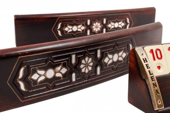 Helena Wood Art Sedef Kakmalı Oval Okey Takımı 4510 - 4