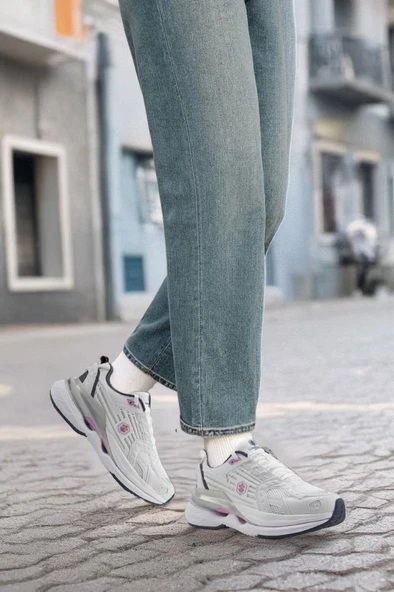 Lumberjack YUMMY 5FX 101932426 Kadın Spor Ayakkabı Beyaz A.Gri 36-40 - 2