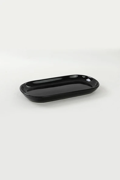 Keramika Siyah Noyan Kayık Tabak 2 Adet 28 Cm - 3