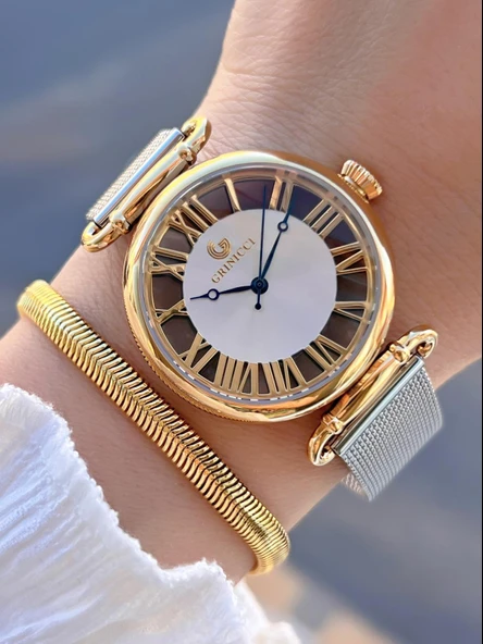 By Revello Grinicci Elite Tasarım 2 Yıl Garantili 5 Atm Suya Dayanıklı Kadın Kol Saati GRC.1N02 ürün görseli