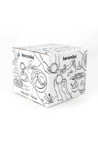 Keramika Ege Mat Siyah Yemek Takımı 12 Parça 4 Kişilik - 4