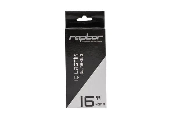 RAPTOR - İç Lastik - 16-1.75-2.10 AV40 - Siyah (ÇİFT 2 ADET) - 1