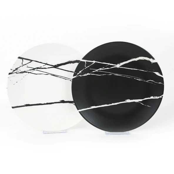Keramika Keraart Mermer Servis Tabağı 26 Cm 6 Adet - 17950/51 - 7