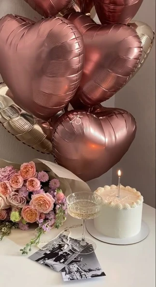 KALP FOLYO BALON KARAMEL 18 INC ürün görseli 1