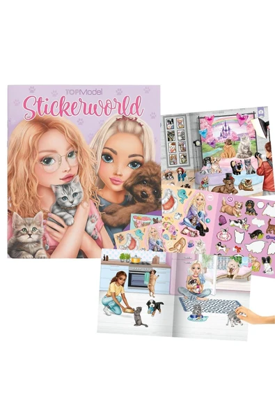 Topmodel Kediler Ve Köpekler Çıkartma Kitabı ürün görseli