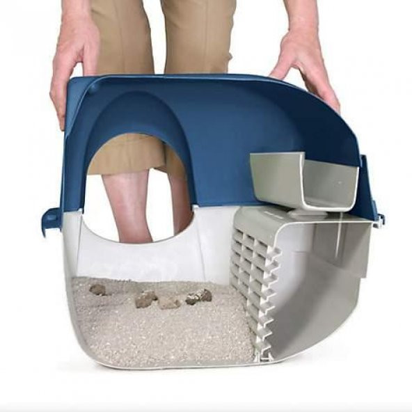 Omega Paw Kendini Temizleyen Kedi Tuvaleti Kahverengi 59 x 52 x 53 cm - 2