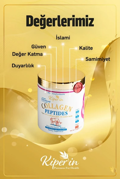 %100 Saf Ve Doğal Yüksek Biyoaktif Çift Hidrolize Kolajen Peptitler içeren Diyet Takviyesi(50günlük) - 2