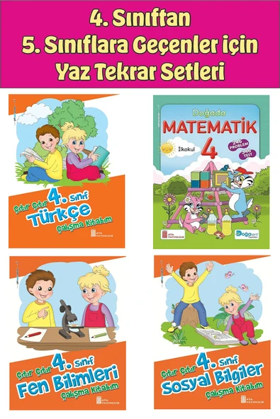 4.Sınıftan 5.Sınıfa Geçenler İçin Yaz Tekrar Setleri ürün görseli 1