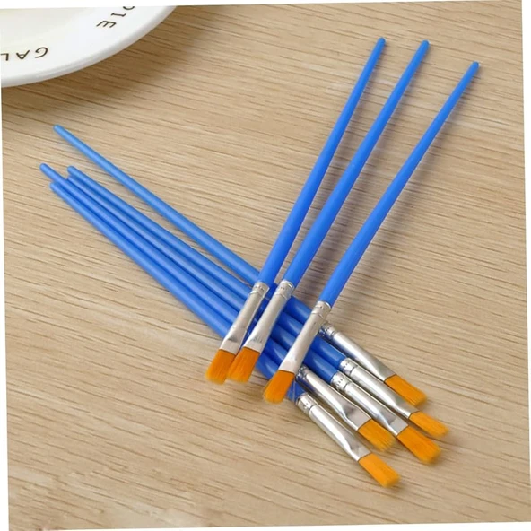 2'li Kalın (Düz) Ve İnce Uçlu Fırça - Resim 4