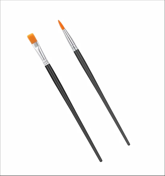 2'li Kalın (Düz) Ve İnce Uçlu Fırça ürün görseli 1