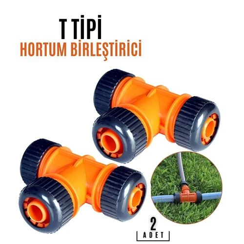T TİPİ Hortum Birleştirici Aparat 2 Adet