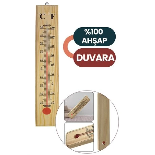 Ahşap Duvar Termometre