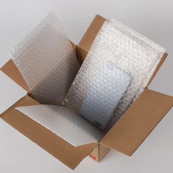 Balonlu Patpat Torba, Bantlı Baloncuklu Torba-Zarf 15Cm(En)X25Cm(Boy)+5Cm(Kapak) 50 Adet) - Resim 6