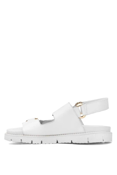 VENÜS 25440013Y GOLD KEMER DETAYLI DERİ KADIN SANDALET - Resim 8