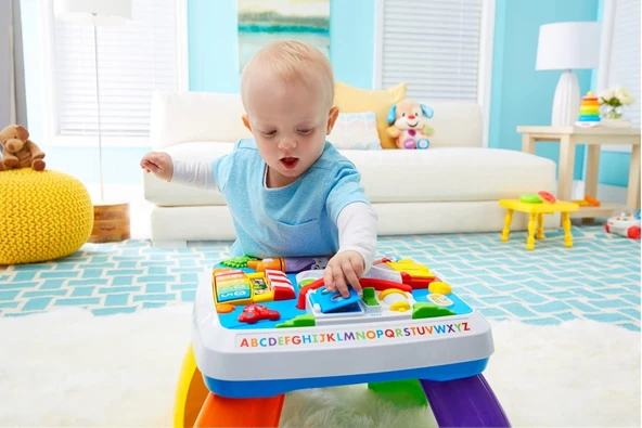 Fisher Price Eğlen & Öğren Yaşa Göre Gelişim, Eğitici Köpekçiğin Aktivite Masası (Türkçe ve İngilizce), Ayakta Durmaya Teşvik Eder, Işıklı, Sesli Oyunlar DRH44 - 2