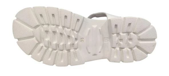 VENÜS 2409211Y BURNU KAPALI KADIN DERİ SANDALET - 8