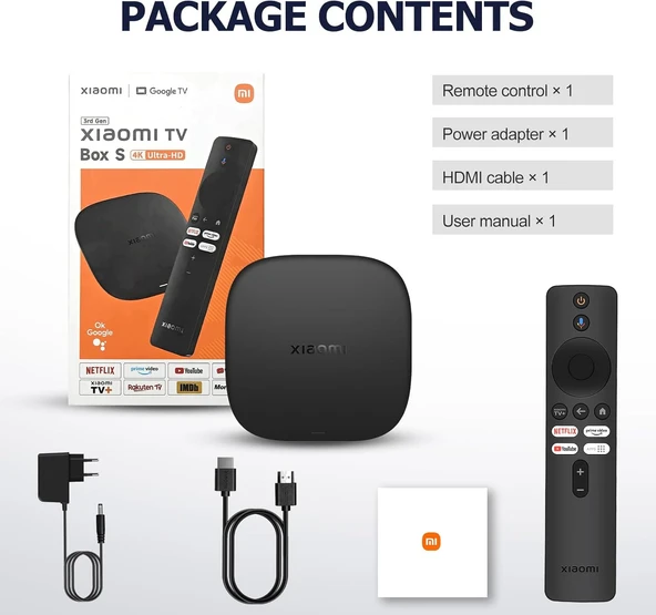 Xiaomi TV Box S (3. Nesil) EUXiaomi Mi Box S 4k Android Tv Box Medya Oynatıcı 3. Nesil - 2