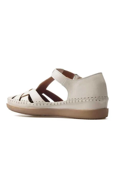 VENÜS 25033541Y BURNU KAPALI DERİ KADIN SANDALET - 10