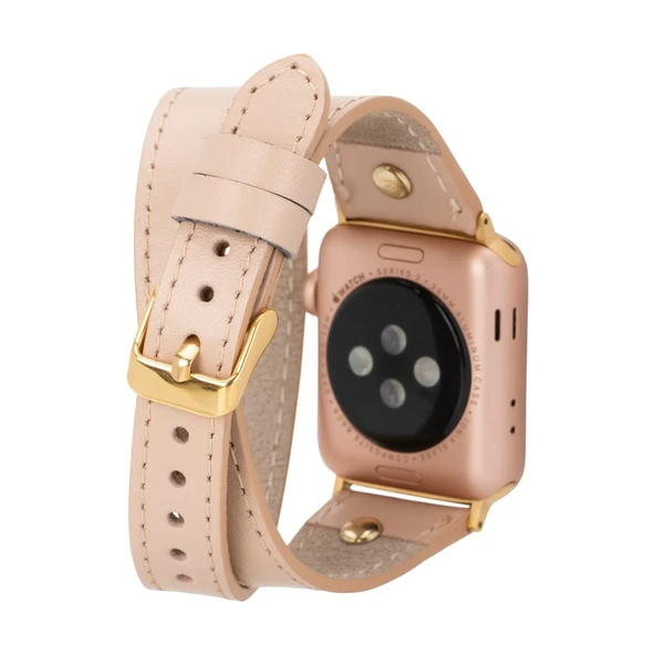 Apple Watch Uyumlu Deri Kordon 42-44-45mm Slim DT GT NU1 - 2