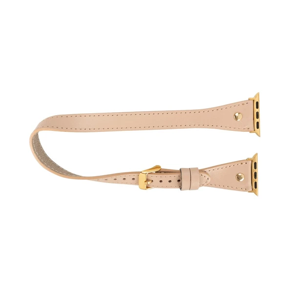 Apple Watch Uyumlu Deri Kordon 42-44-45mm Slim DT GT NU1 - 3