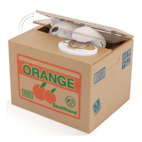 Hareketli Para Çalan Kedi Kumbara - Resim 2